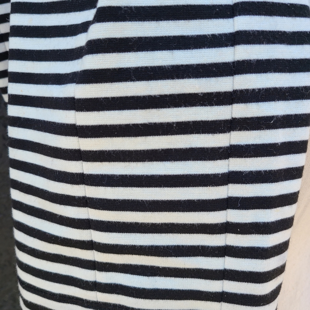 Zara black and white stripped strapless tube dress. - Picture 8 of 8